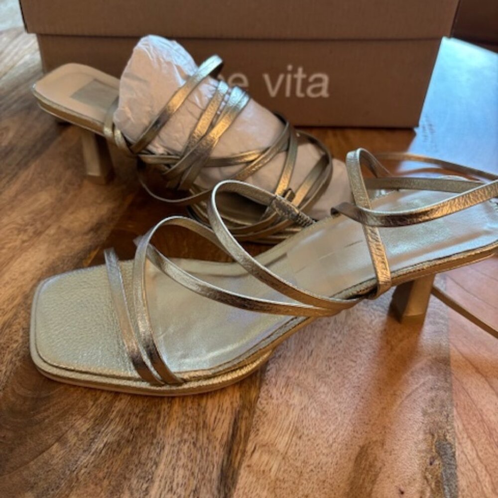 Dolce Vita Metallic Lace Up Sandal